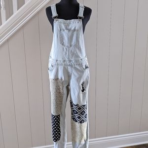 Upcycled bluenotes overalls
